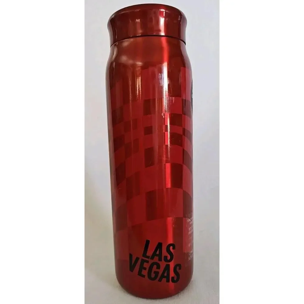 Starbucks Stainless Vacuum Insulated Water‎ Bottle Vivid Red Las Vegas Edition